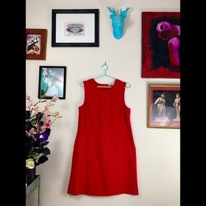 LOFT Red Mod Shift Dress